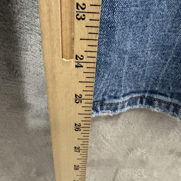 Abercrombie & Fitch Mom Jeans Womens 12 31 Blue High Rise Curve Love Denim - Picture 10 of 10